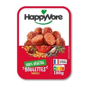 Boulettes tomates & herbes de Provence végétales et gourmandes, HappyVore (x10, 180 g)