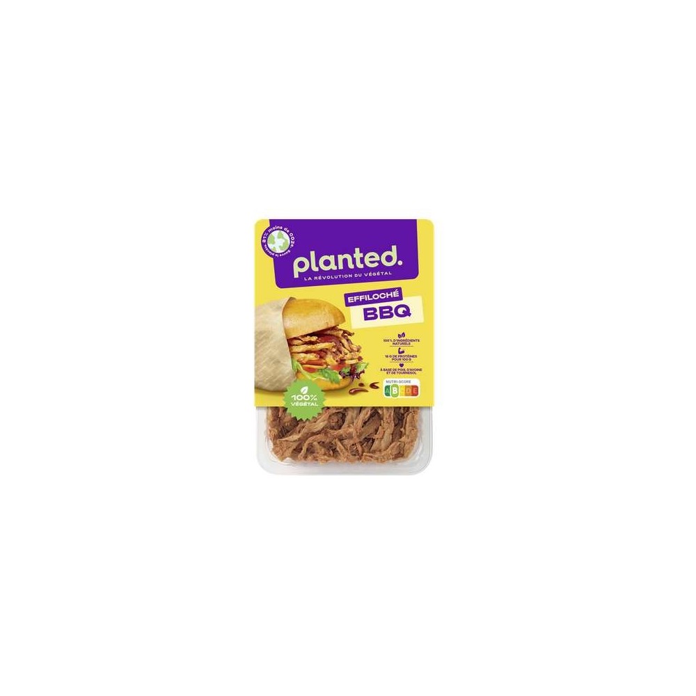 Effiloché végétal "Pulled-plant" mariné au BBQ, Planted (160 g)