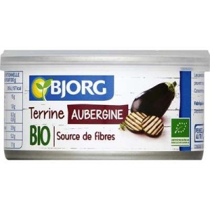 Terrine aubergine BIO, Bjorg (125 g)