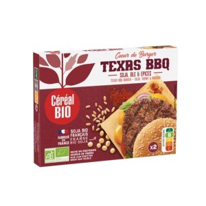 Texas BBQ spécialité végétale à base de soja, d'oignons & de blé, Céréal Bio (x2, 160 g)