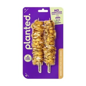 Brochettes végétales marinées BBQ, Planted (x 2, 200 g)