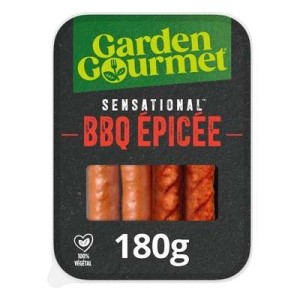Saucisse végétal Sensational BBQ Epicée, Garden Gourmet (180 g)