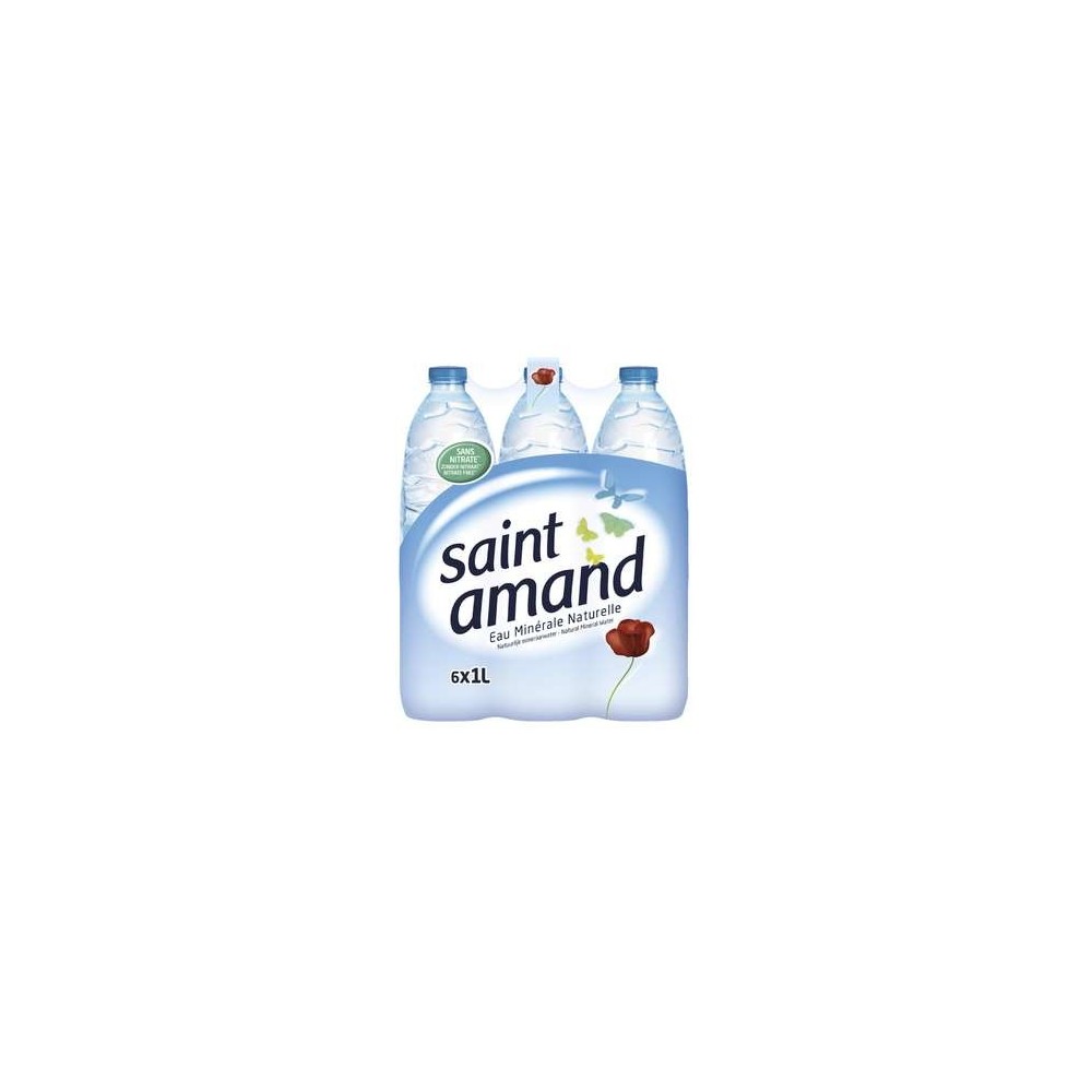 Eau minérale, St Amand (1 l x 6)