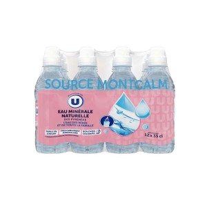 Pack d'eau minérales naturelle montcalm, U (12 x 33 cl)