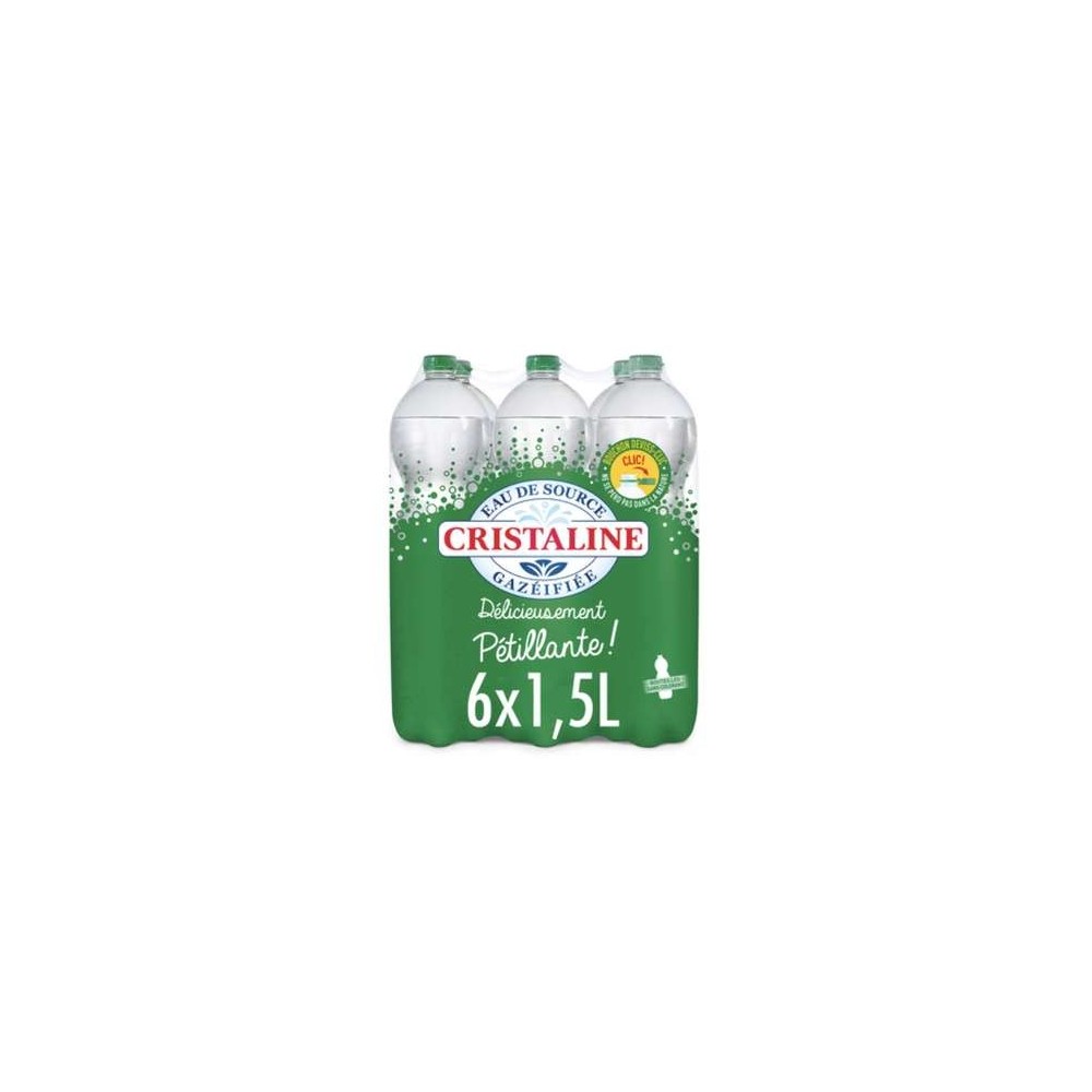 Pack de Cristaline pétillante (6 x 1.5 L)