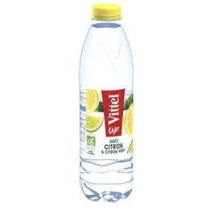 Eau aromatisée citron et citron vert BIO, Vittel (1 L)