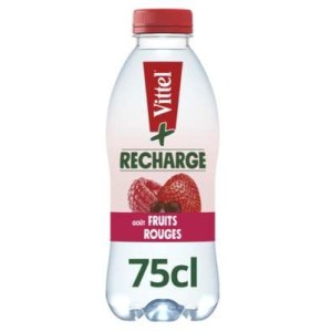 Eau aromatisée fruits rouges, Vittel + Recharge (75 cl)