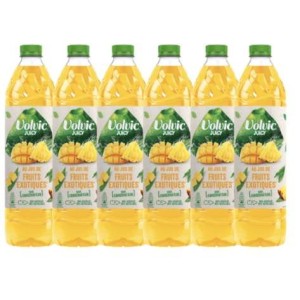 Pack de Volvic Juicy aux fruits exotiques (6 x 1,5 L)