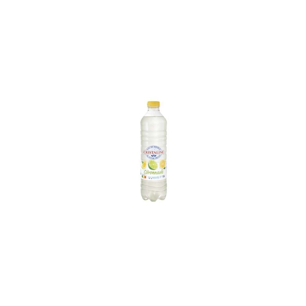 Eau aromatisée à la citronnade, Cristaline (1,5 L)