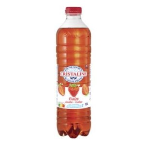 Eau aromatisée à la fraise, Cristaline (1,5 L)