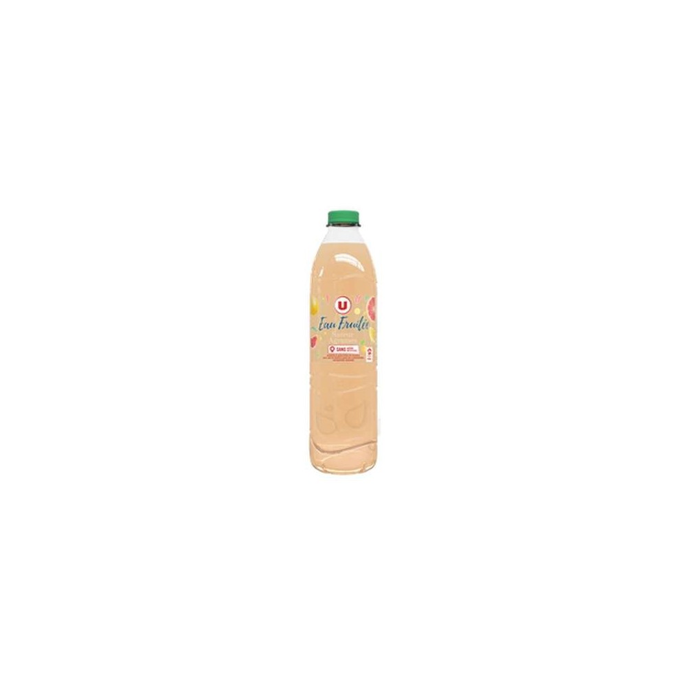 Eau de source aromatisée jus d'agrumes, U (1.5 L)
