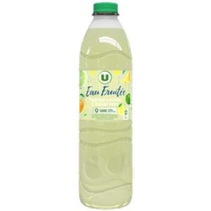 Eau de source aromatisée citron citron vert, U (1.5 l)