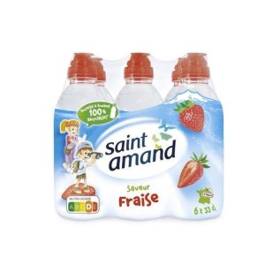Pack de Saint Amand aromatisée à la fraise (6 x 33 cl)