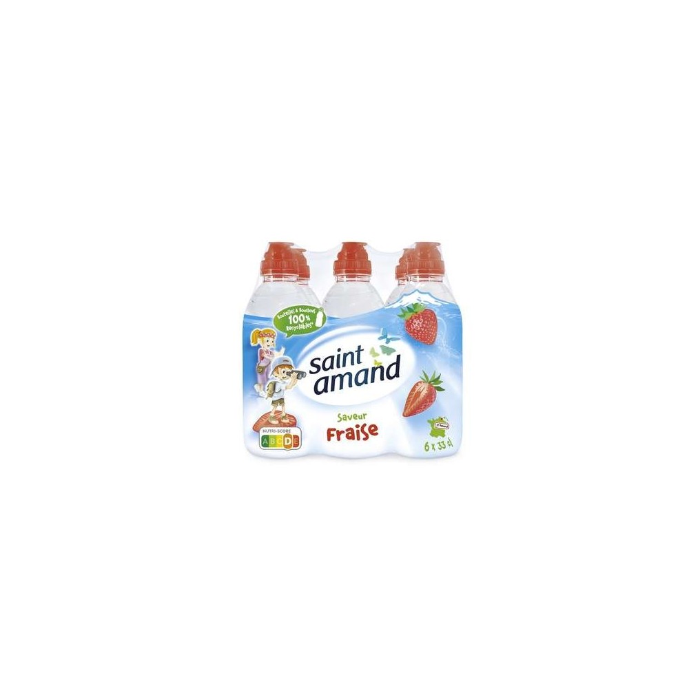Pack de Saint Amand aromatisée à la fraise (6 x 33 cl)