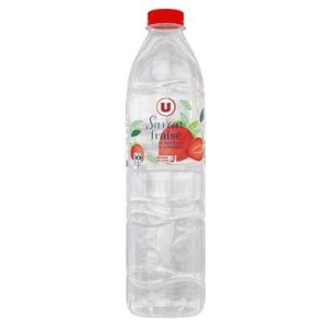 Eau de source saveur fraise sans sucres, U (1.5 L)