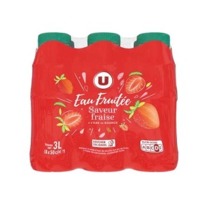 Eau fruitée saveur fraise, U (6 x 50 cl)