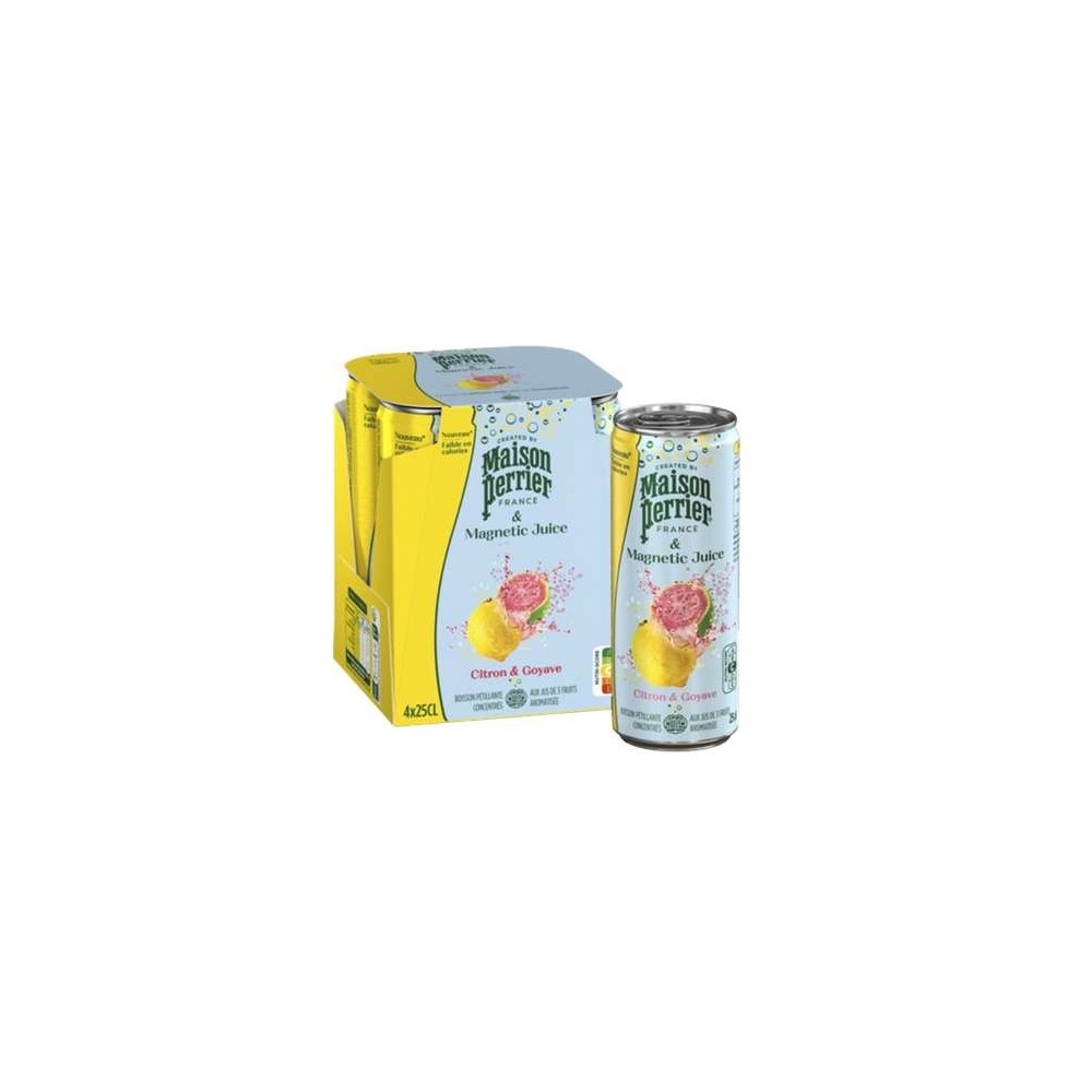 Pack de Magnetic juice Citron/Goyave, Maison Perrier (4 x 25 cl)
