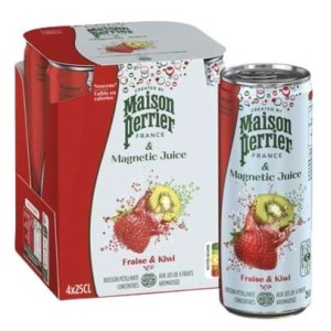 Pack de Magnetic juice Fraise/Kiwi, Maison Perrier (4 x 25 cl)