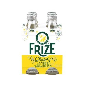 Eau gazeuse aromatisée citron, Frize (4 x 25 cl)