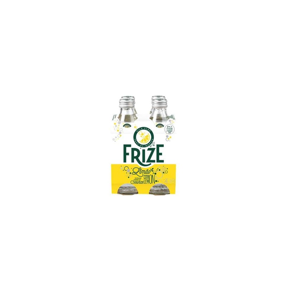 Eau gazeuse aromatisée citron, Frize (4 x 25 cl)