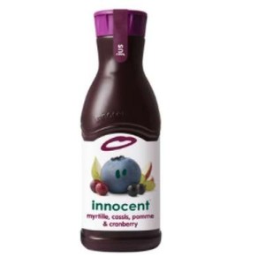Jus de myrtille cassis pomme & cranberry frais, Innocent (900 ml)