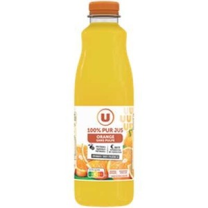 Pur jus d'orange sans pulpe, U (1,5 L)
