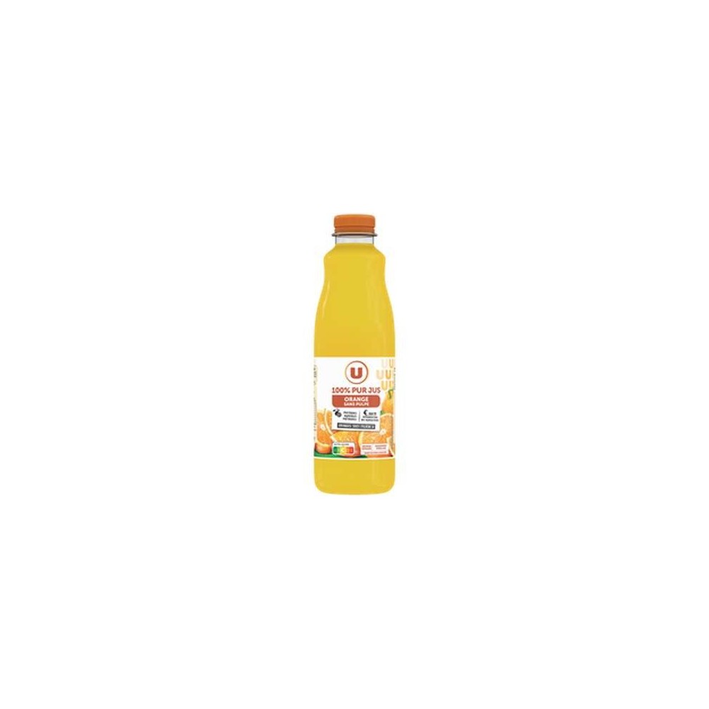 Pur jus d'orange sans pulpe, U (1,5 L)