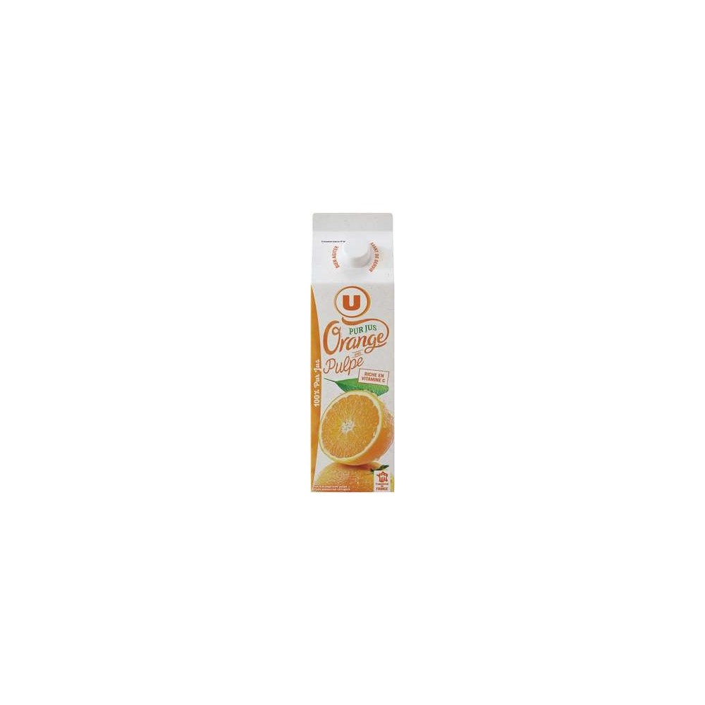 Pur jus d'orange avec pulpe frais, U (1 L)