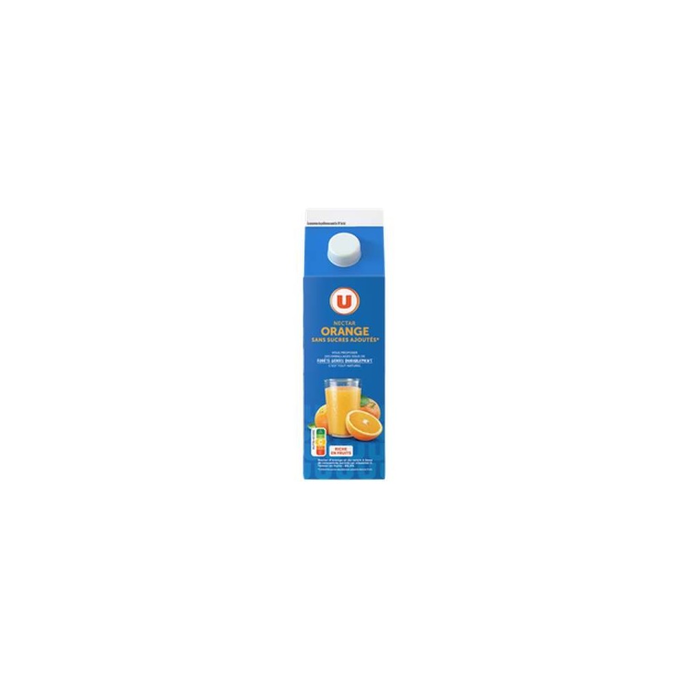 Nectar d'orange sans sucres ajoutés, U (2 L)