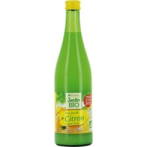 Pur jus de citron BIO origine Sicile, Jardin Bio (50 cl)