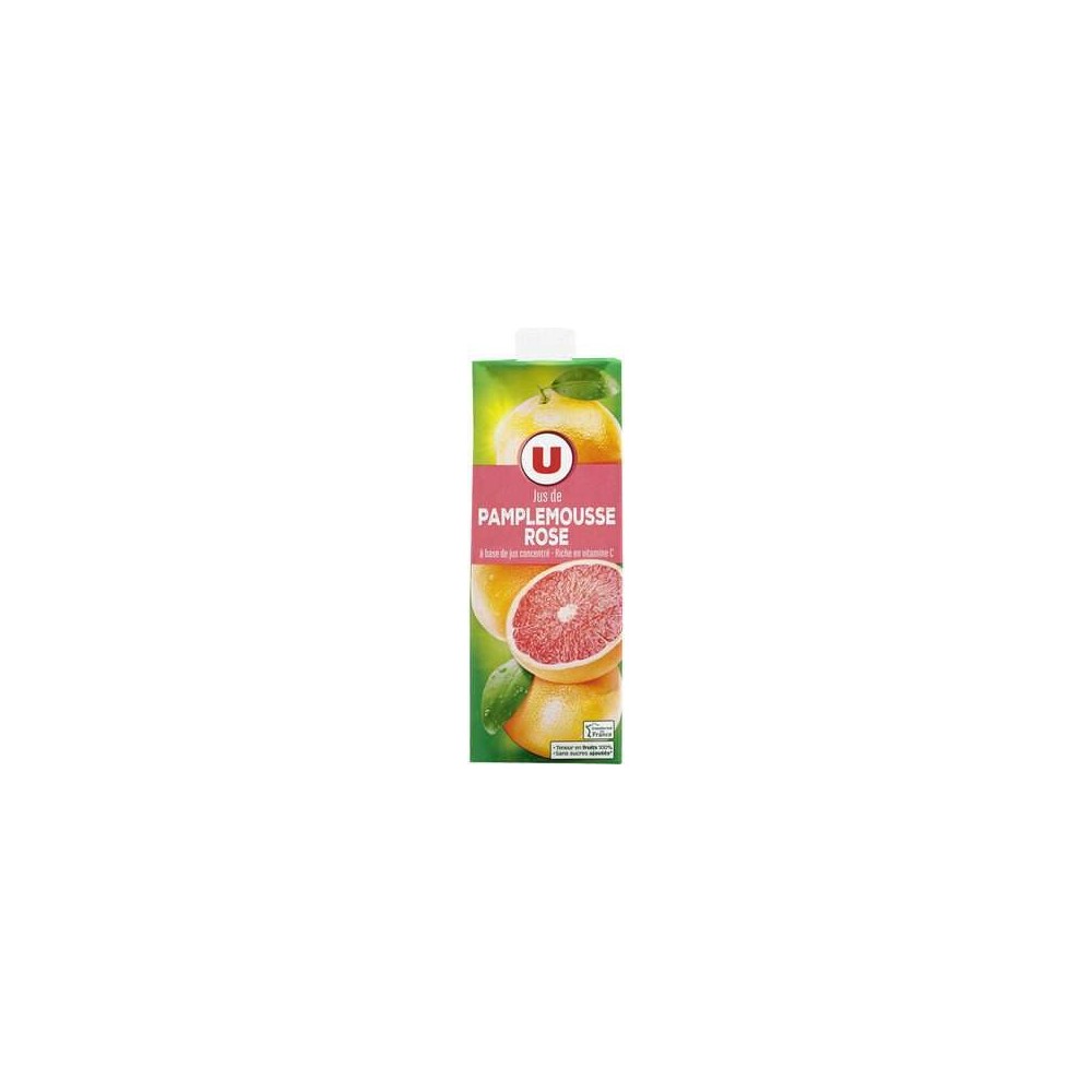 Jus à base de concentré de pamplemousse rose, U (1 L)