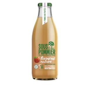Pur jus de pommes non traitées, Sous Le Pommier (1 L)