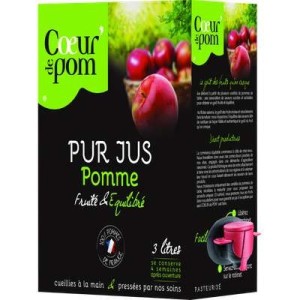 Jus de pomme naturel, Coeur de Pom' (3 L)