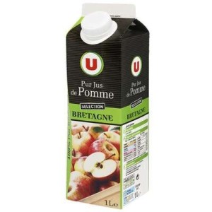Pur jus de pomme de Bretagne, U ( 1 L)