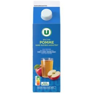 Nectar de pomme sans sucres ajoutés, U (2 L)