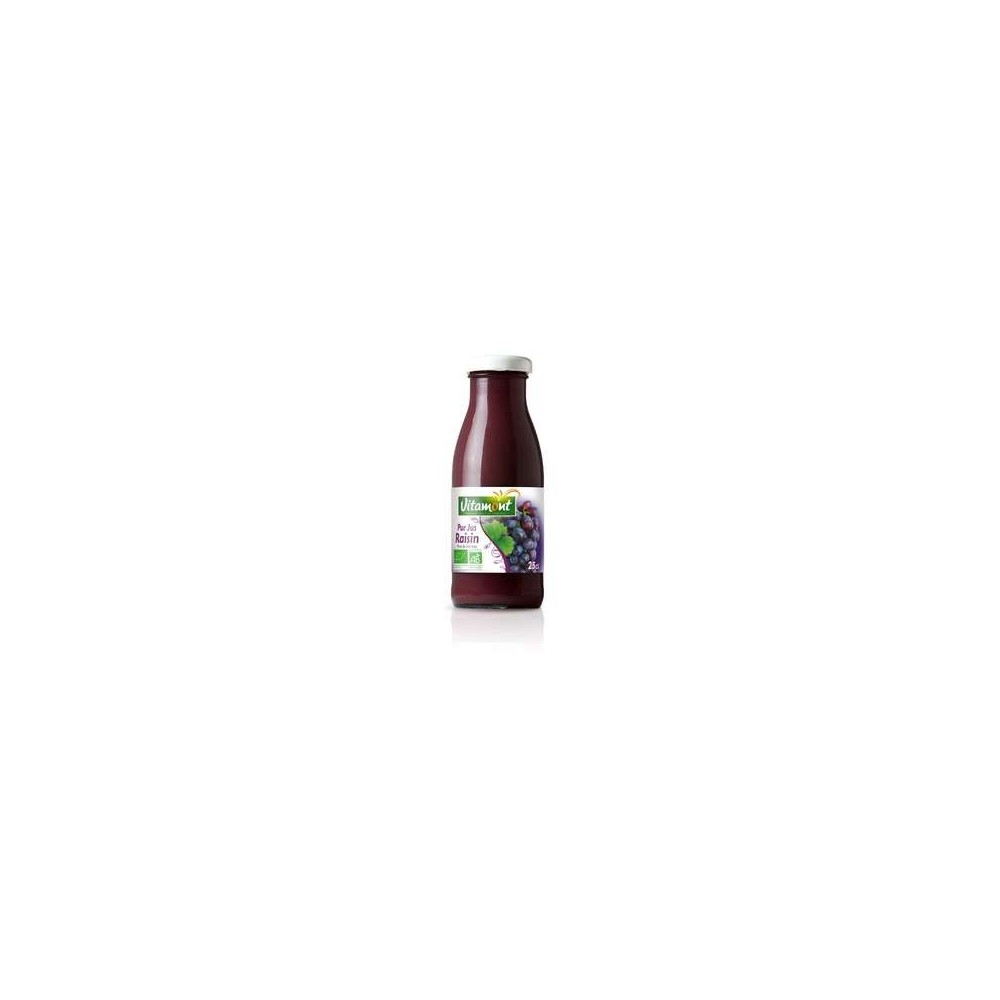Mini pur jus raisin rouge BIO, Vitamont (25 cl)
