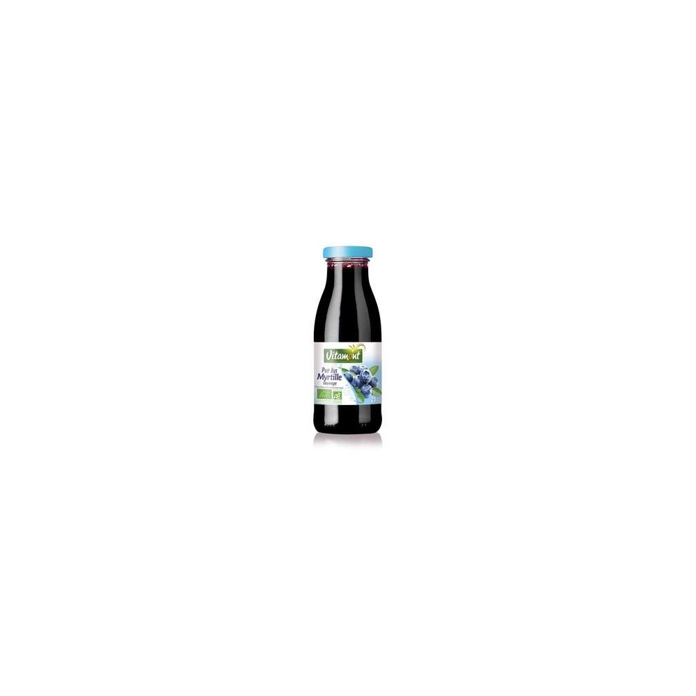 Mini pur jus de myrtille BIO, Vitamont (25 cl)