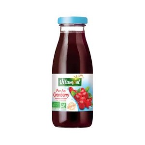 Mini pur jus de cranberry BIO, Vitamont (25 cl)