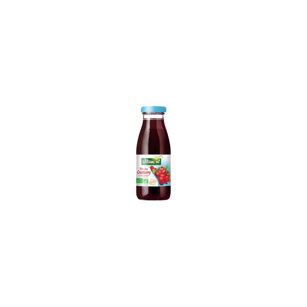 Mini pur jus de cranberry BIO, Vitamont (25 cl)