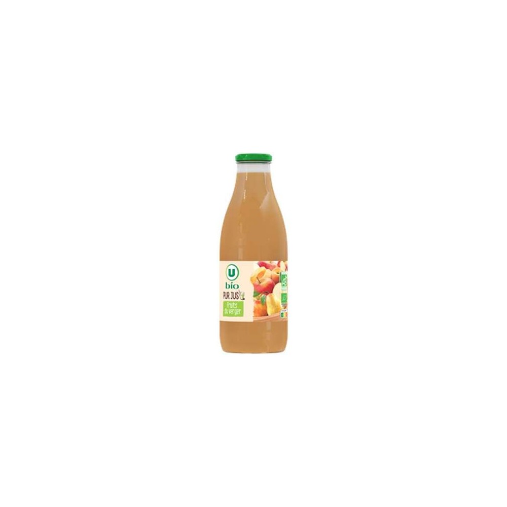 Pur jus fruits du verger BIO, U Bio (1 L)