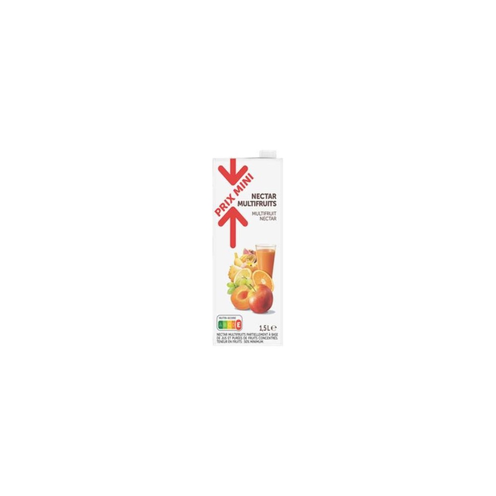 Nectar multifruits, Prix Mini (1,5 L)
