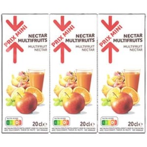 Nectar multifruits, Prix Mini (6 x 20 cl)
