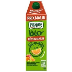 Nectar pomme orange clémentine raisin réveil malin BIO, Pressade (1,5 L)