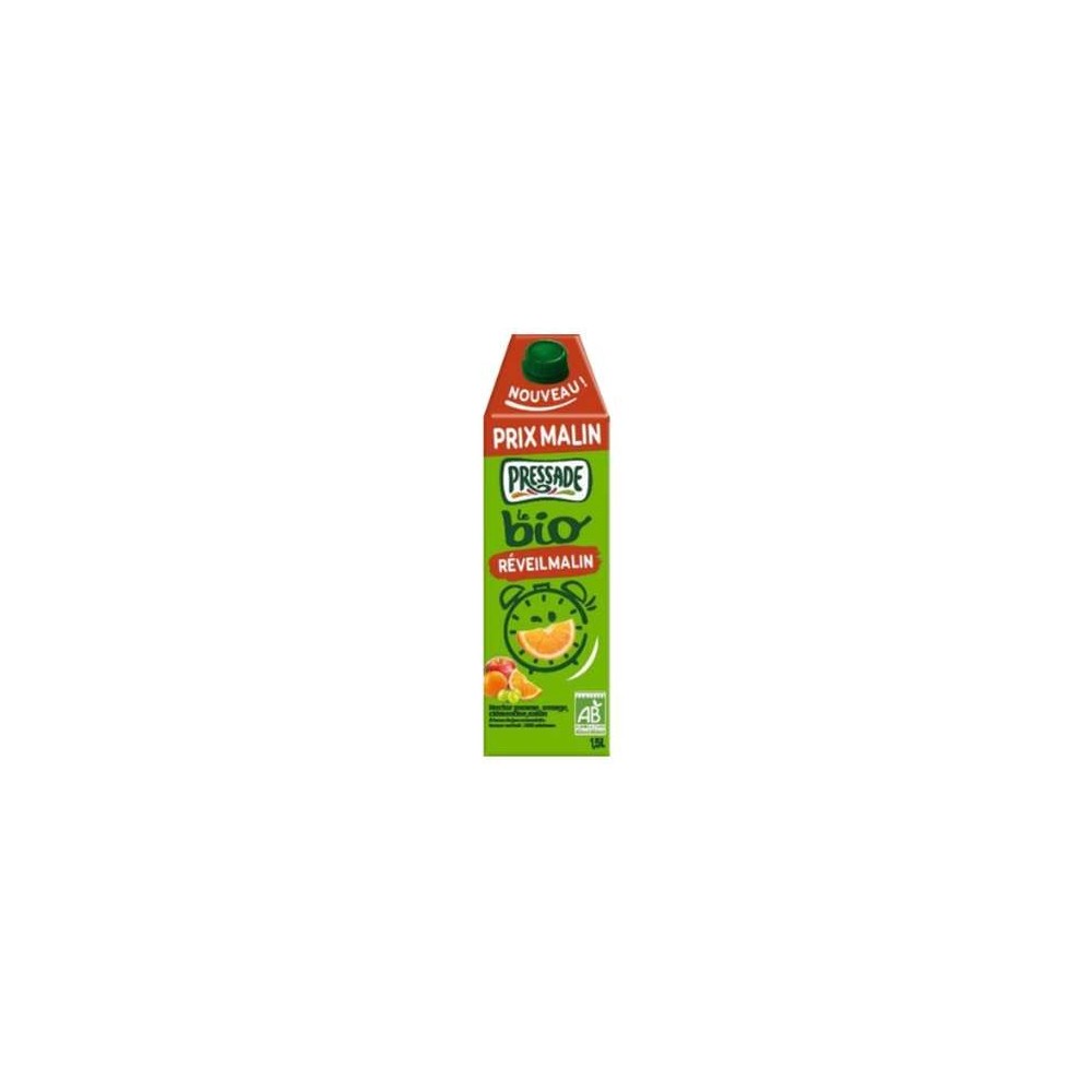 Nectar pomme orange clémentine raisin réveil malin BIO, Pressade (1,5 L)