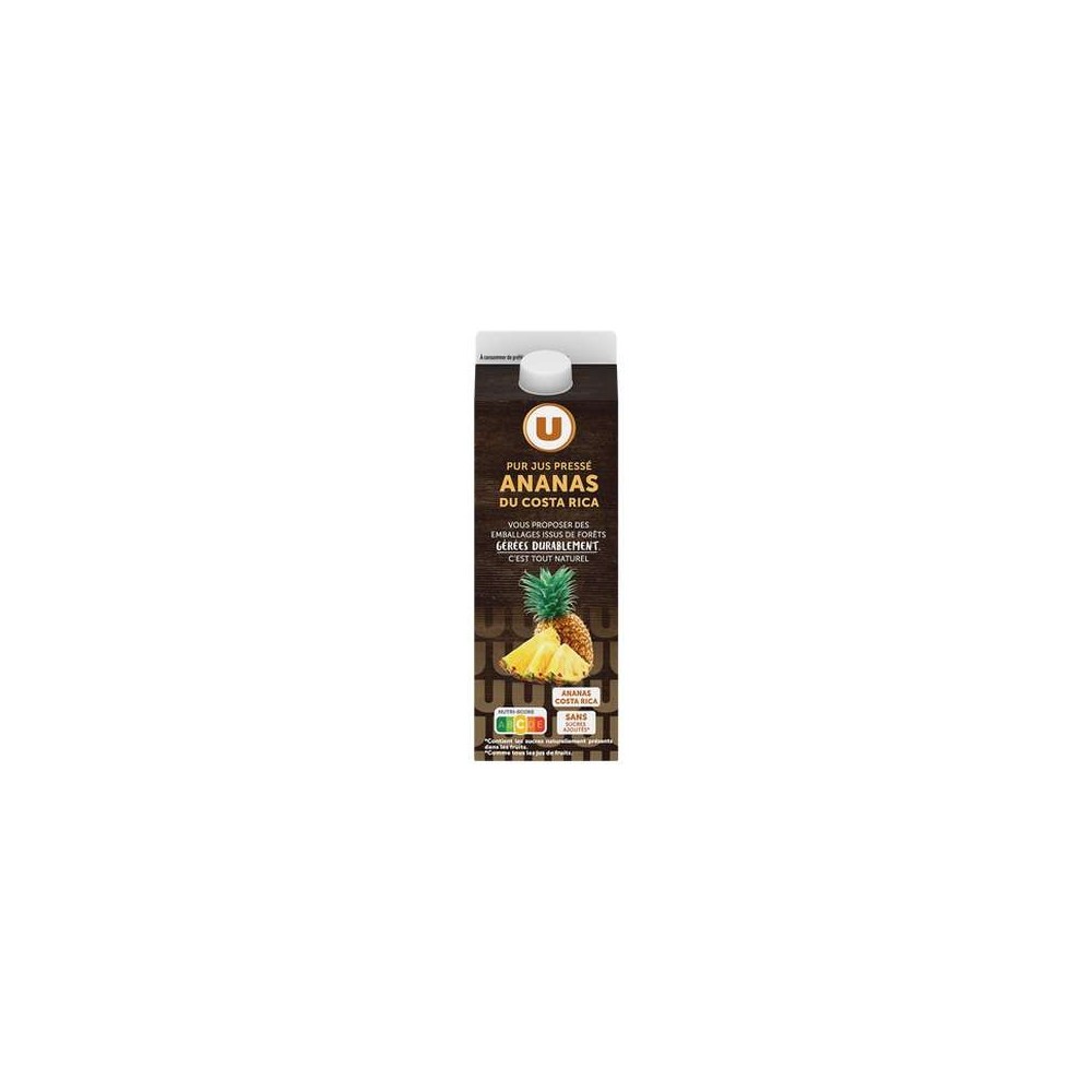Pur jus d'ananas, U (1 L)