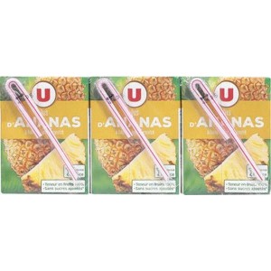 Jus à base de concentré d'ananas, U (6 x 20 cl)