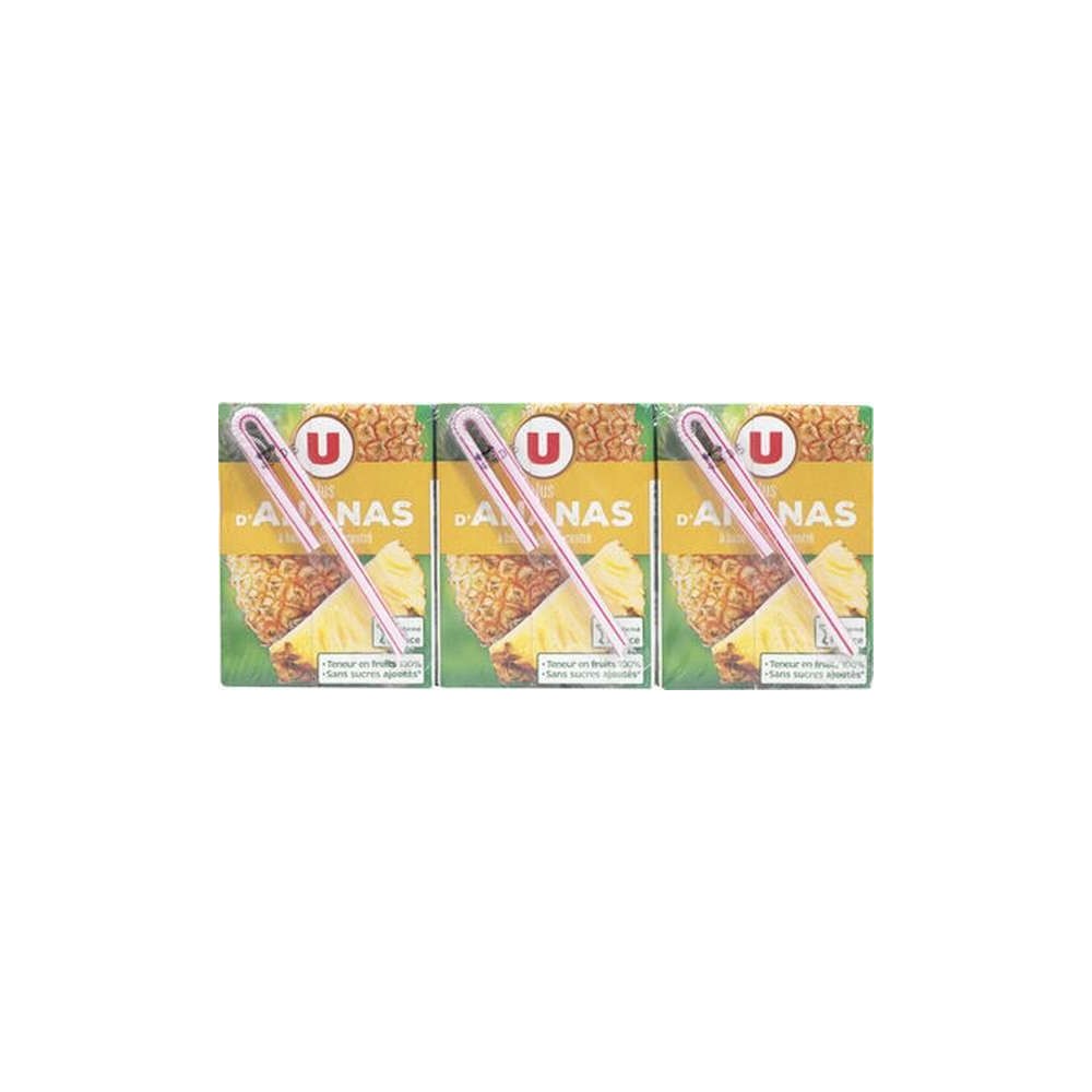 Jus à base de concentré d'ananas, U (6 x 20 cl)