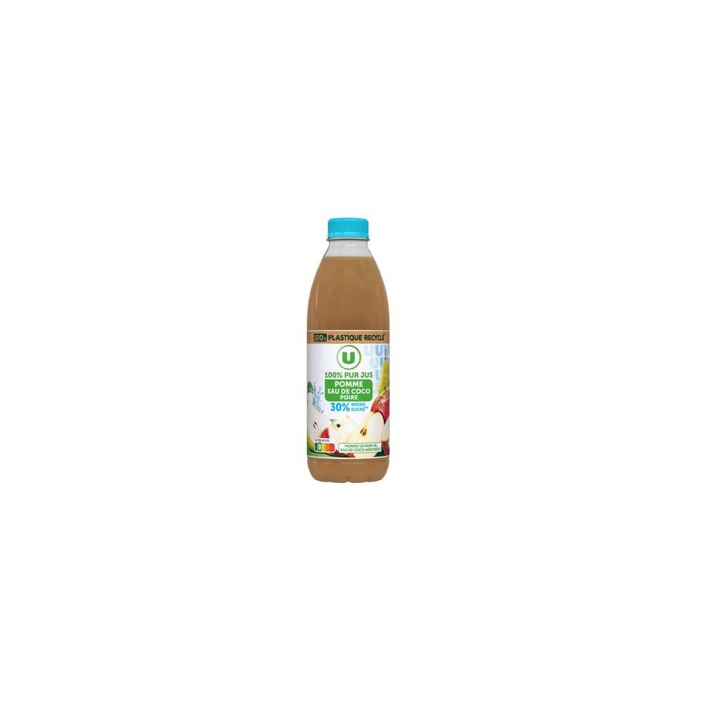 Pur jus de pomme eau de coco et poire, U (1 L)