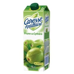 Nectar frais de prunes de cythère sans sucre, Caresse Antillaise (1 L)