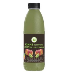 Boisson à la pomme et au kiwi, U (75 cl)